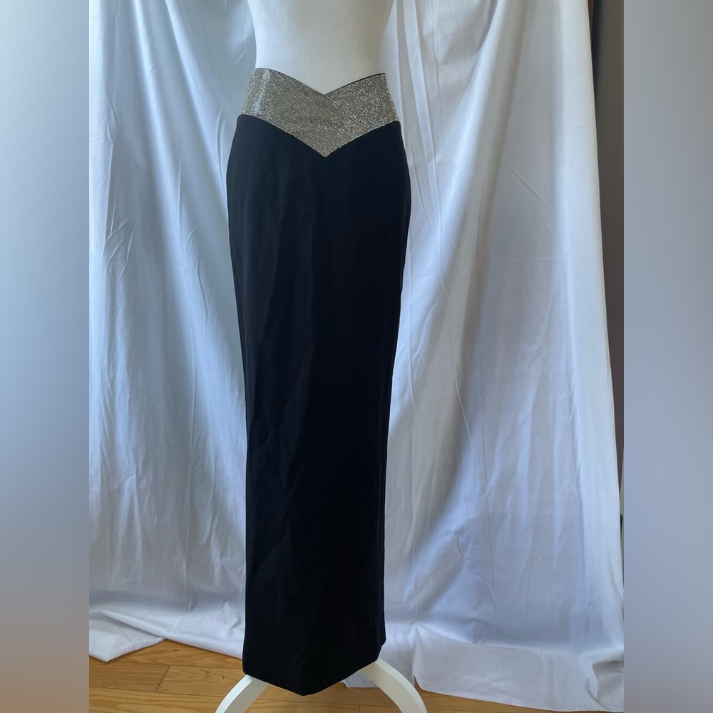 Miss Circle Black and Silver Women's Skirt